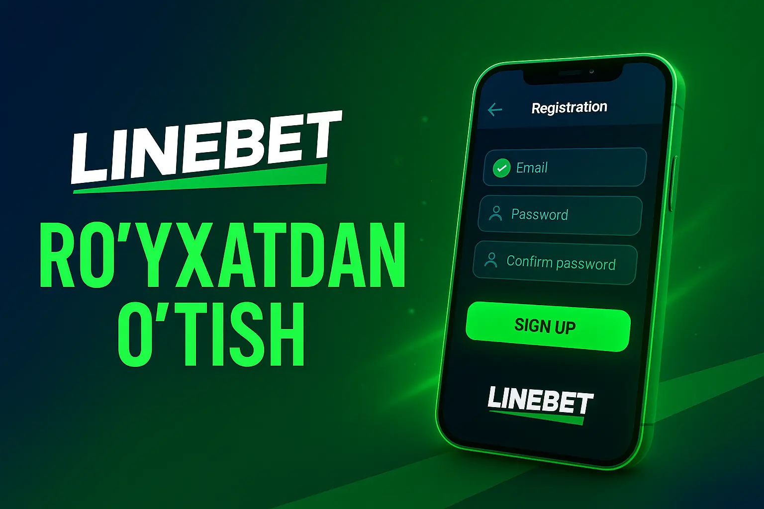 LineBet akkaunti ro'yxatdan